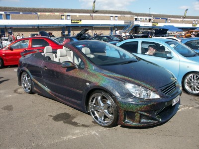 Peugeot 307 CC Rainbow Paint Front: click to zoom picture.