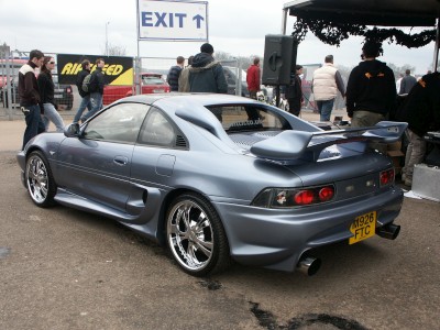 Toyota MR2 Chrome Wheels: click to zoom picture.