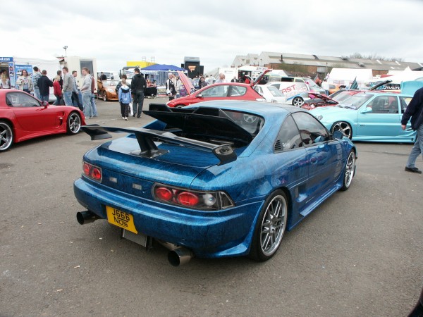 Toyota MR2 Mk2 Blue Marble Effect Centre Pillar Spoiler