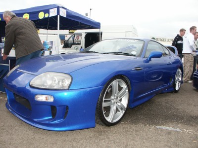 Toyota Supra Alloy Wheels Blue: click to zoom picture.