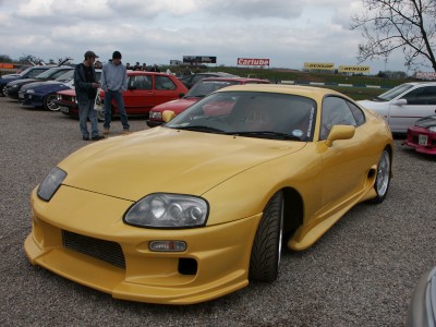 Toyota Supra Yellow Front: click to zoom picture.